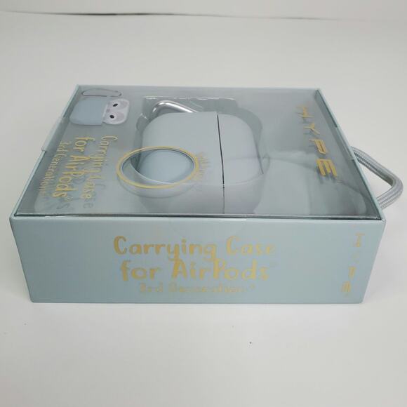 Hype Airpods 3rd generation carrying case light teal soft touch - Picture 3 of 7